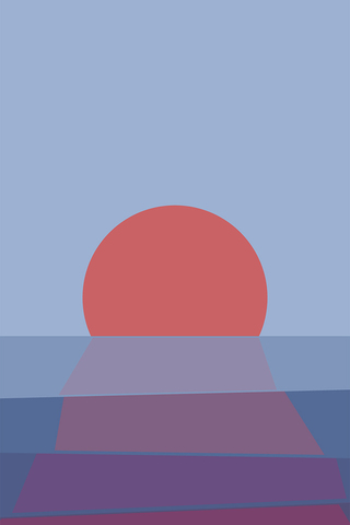 Minimal Sunset iPhone Wallpaper HD